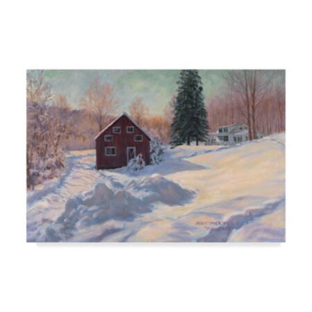 Christopher Pierce 'From My Studio In Winter' Canvas Art,12x19